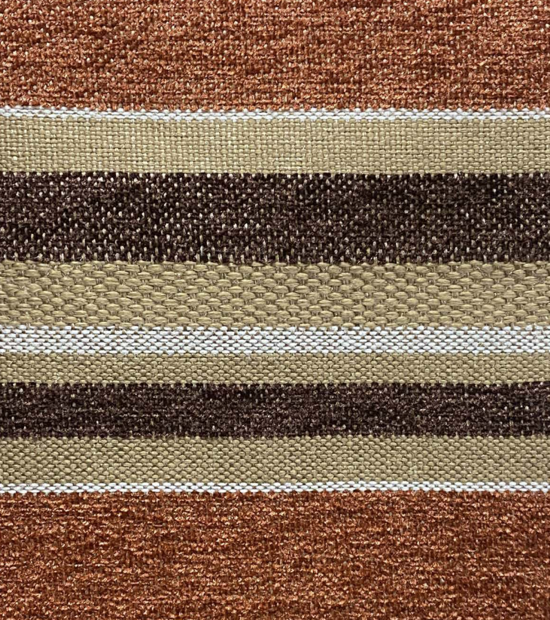Tela Chenille Frontera color Terracota